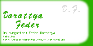 dorottya feder business card